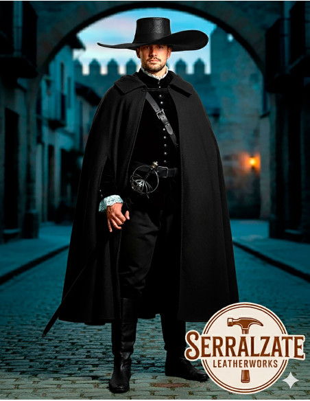 Chapéu medieval de couro Deluxe...