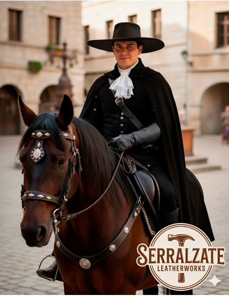 Chapéu medieval em couro modelo...