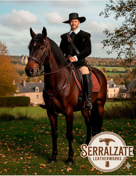 Chapéu medieval de couro modelo...