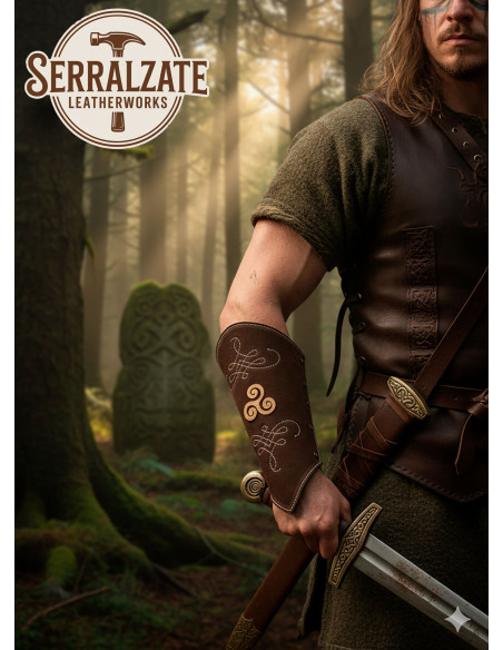 Pulseiras arqueiro de couro de...