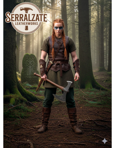 Pulseiras arqueiro de couro de...