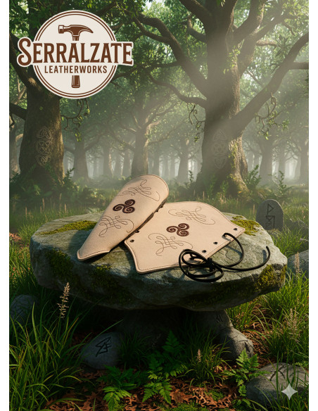 Pulseiras de arqueiro de couro de...