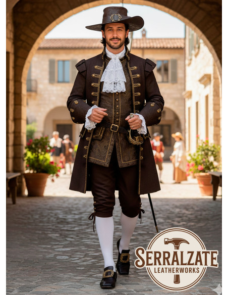 Chapéu medieval de couro Deluxe...