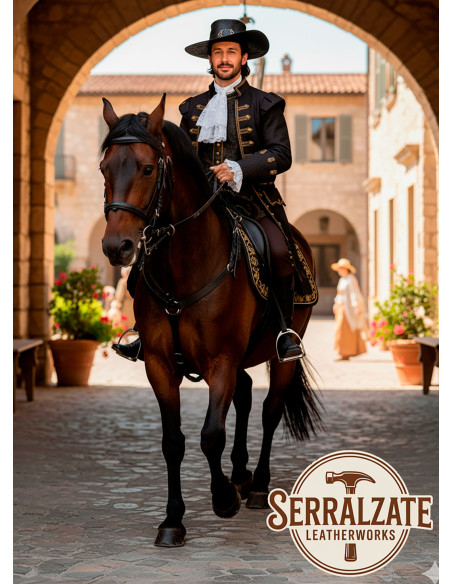 Chapéu medieval de couro Deluxe...