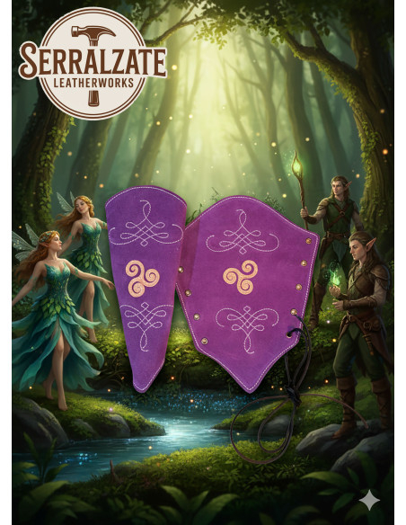 Pulseiras arqueiro de couro camurça...