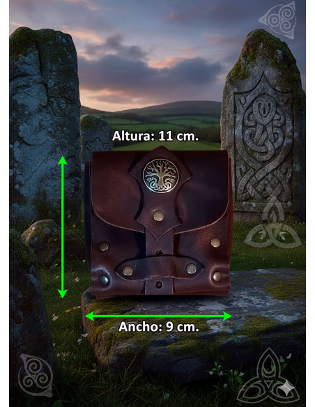 Bolsa de lodo do Druida em marrom escuro