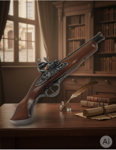 Pistola de pederneira Brescia século...