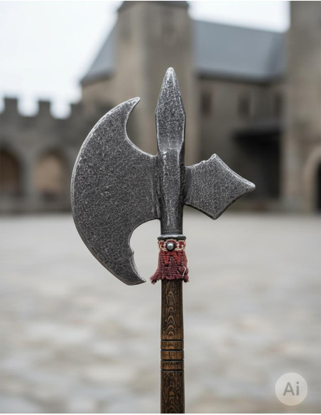 Machado medieval decorativo, médio...