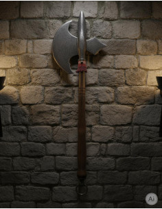 Machado medieval decorativo, médio (50x17 cm). 2