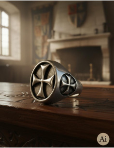 Anel Cruz Templária