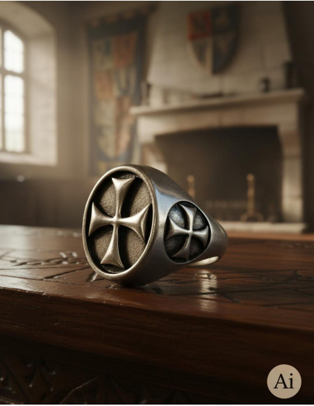 Anel Cruz Templária