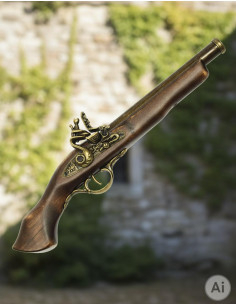 Arma longa antiga de pederneira