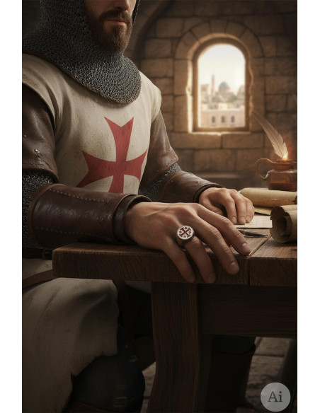 Anel Cruz Templária