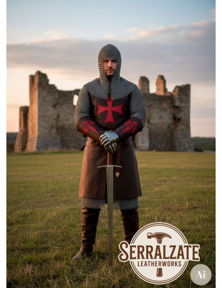 Braceletes templários Cruz de...