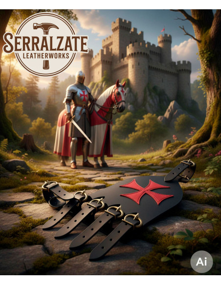 Tahalí cruz templária para espada de...