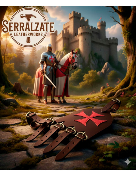 Tahalí cruz templária para espada de...