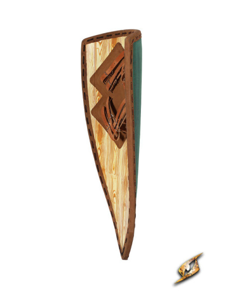 Escudo medieval bicolor para LARP...