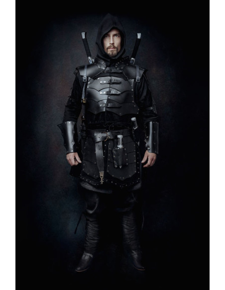 Jaqueta de camurça com placas de...