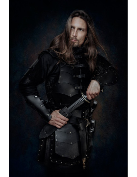 Braceletes medievais de couro modelo...