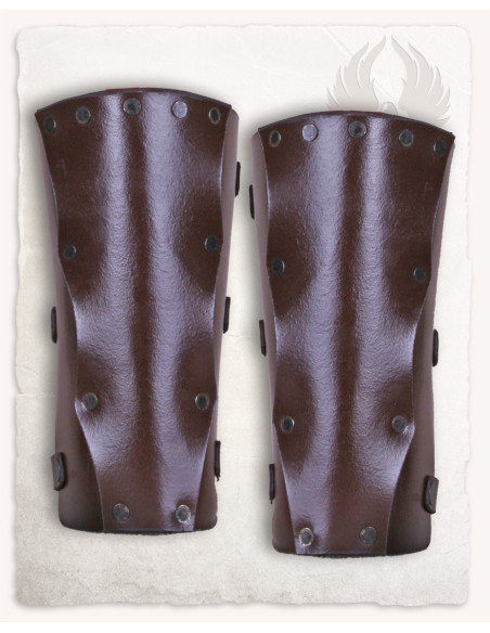 Braceletes medievais de couro modelo...