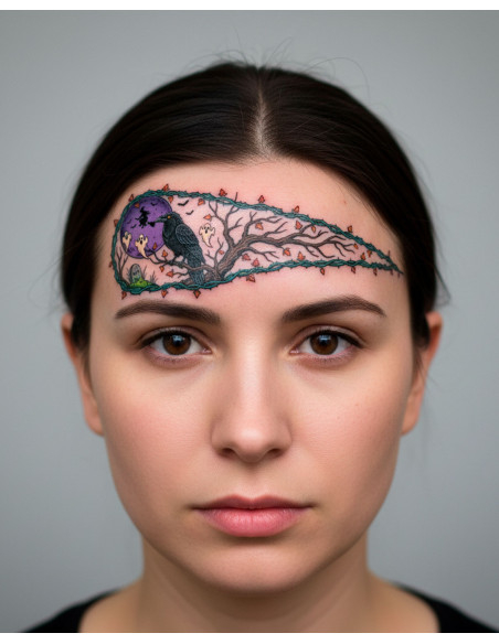 Tatuagem temporária com tema de...