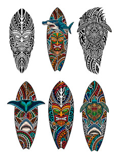 Tatuagem temporária Temática Polinésia (Maori e Samoa)