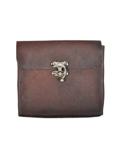 Bolsa medieval de couro modelo Gero, cor marrom