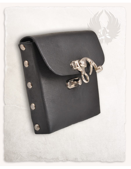 Bolsa medieval de couro modelo Gero,...