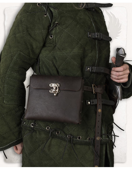 Bolsa medieval de couro modelo Gero,...