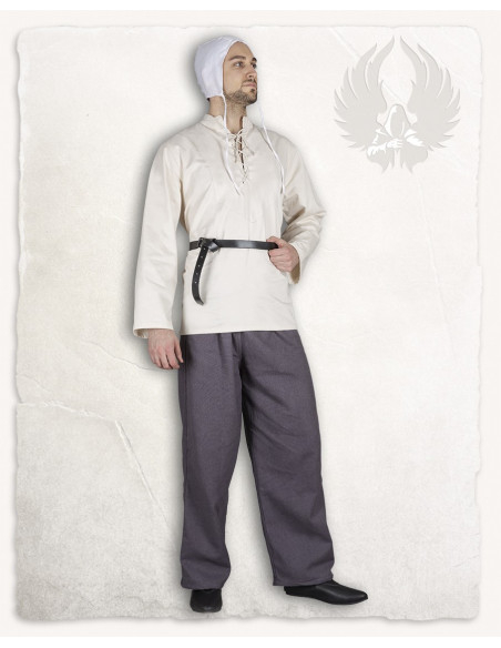 Cinto medieval fino em couro modelo...