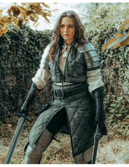 Saia medieval gambesão de algodão...