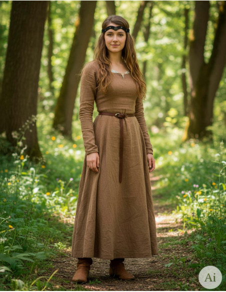 Tiara medieval roda em peleja preta