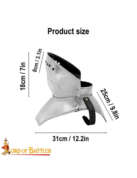 Gorjão gótico com máscara dobrável,...