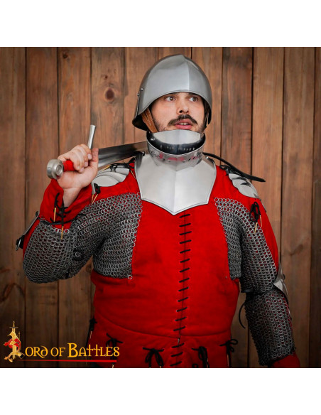 Gorjão gótico com máscara dobrável,...