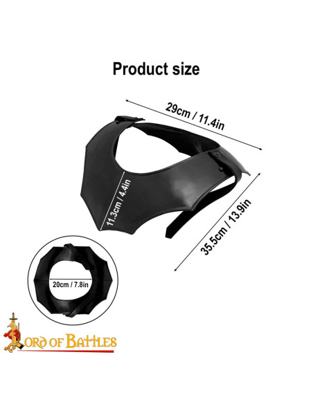 Gorjão medieval simples, acabamento...