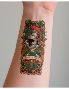 Tatuagem temporária Temática dos Romanos, colorida 2