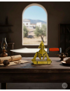 Kit suporte abre-cartas e suporte capacete Espartano