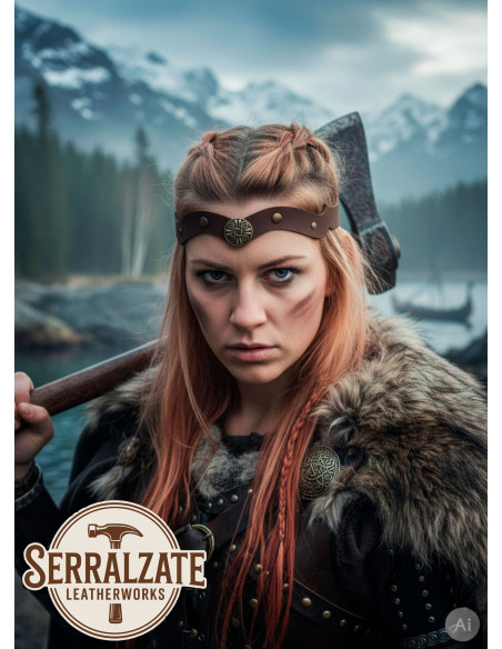 Faixa de cabeça Viking-Celta nós do...