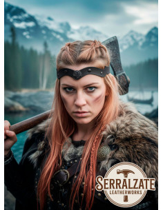 Faixa Viking-Celta com nós do vento em preto 2