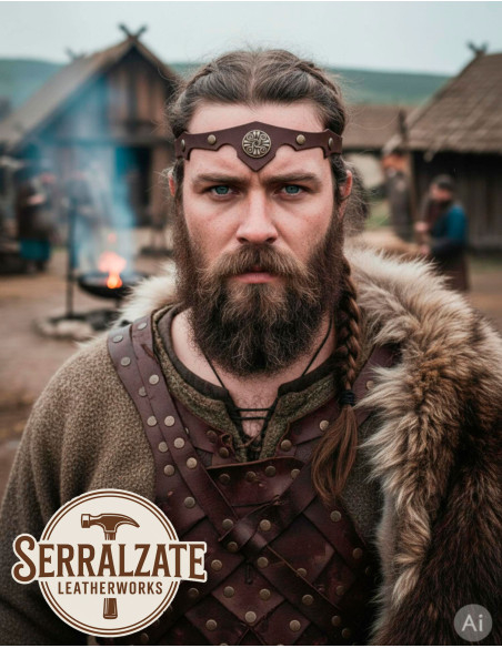 Faixa de cabeça Vikinga-Celta rajadas...