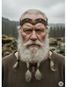 Tiara Viking Yggdrasil em marrom