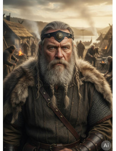 Tiara Celta-Vikinga Crann Bethadh em preto