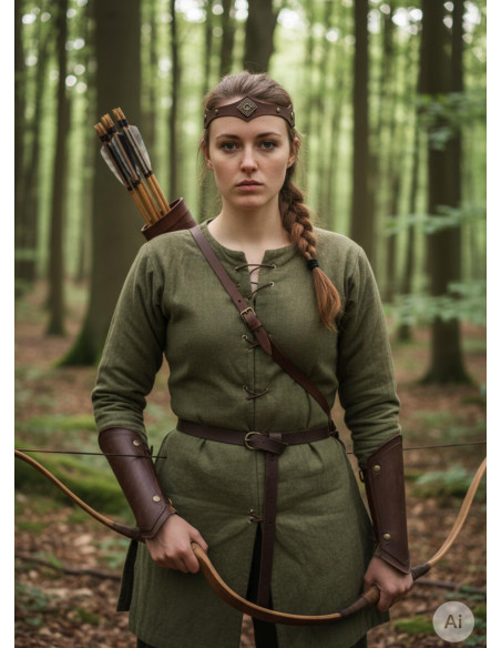 Tiara medieval Florian da floresta em...