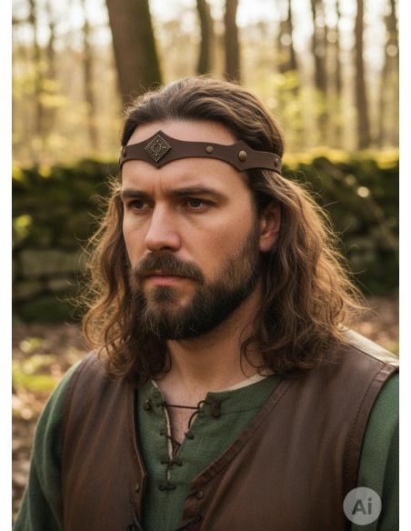 Tiara medieval Florian da floresta em...