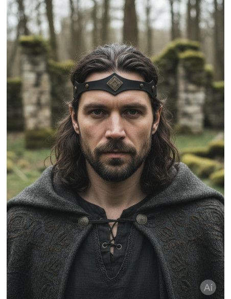 Tiara medieval Florian da floresta em...