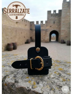 Fivela de cinto para adagas e facas, preta