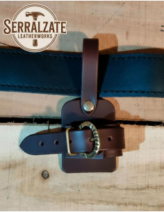 Fivela de cinto para adagas e facas, marrom 2