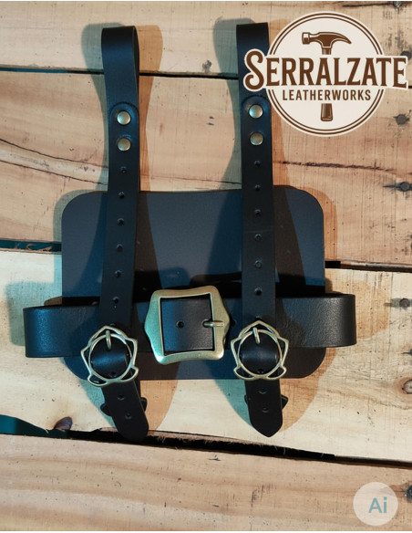 Tahalí medieval Porta-Livros em couro...