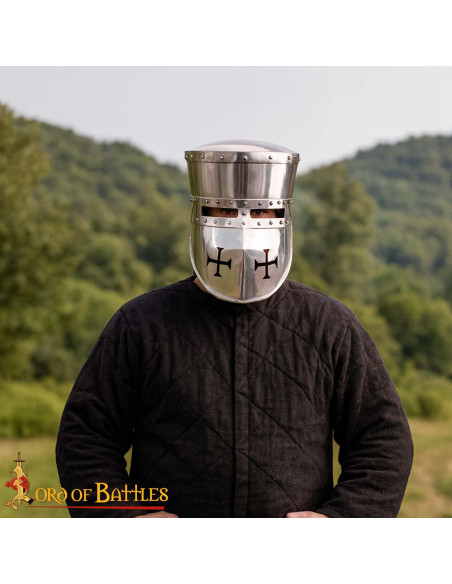 Capacete de cavaleiro templário do...