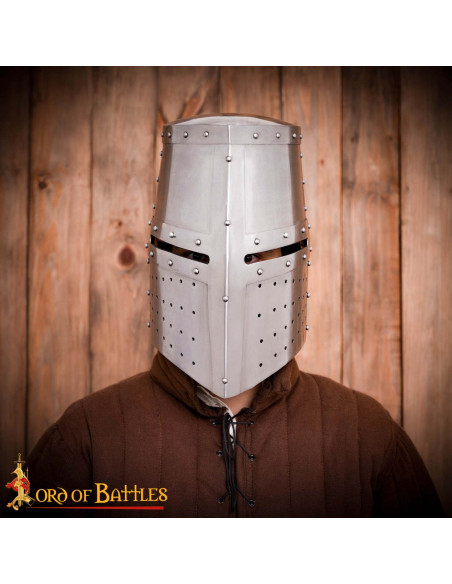 Gran Elmo medieval de cavaleiro...